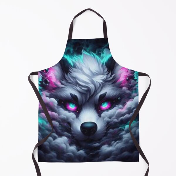 Artikelvorschau, Mystischer Wolf taucht aus Neonwolken auf entworfen und verkauft von FooryFootPrint.