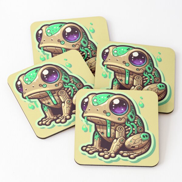 Item preview, Slimy Cute Golden Candy Baby Tree Frog Rascal designed and sold by FooryFootPrint.