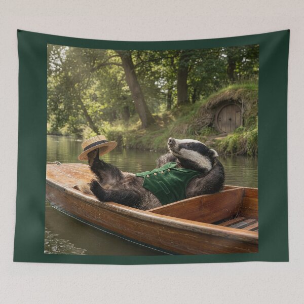 Item preview, Badger Messing About in a Boat designed and sold by Tridentulus.
