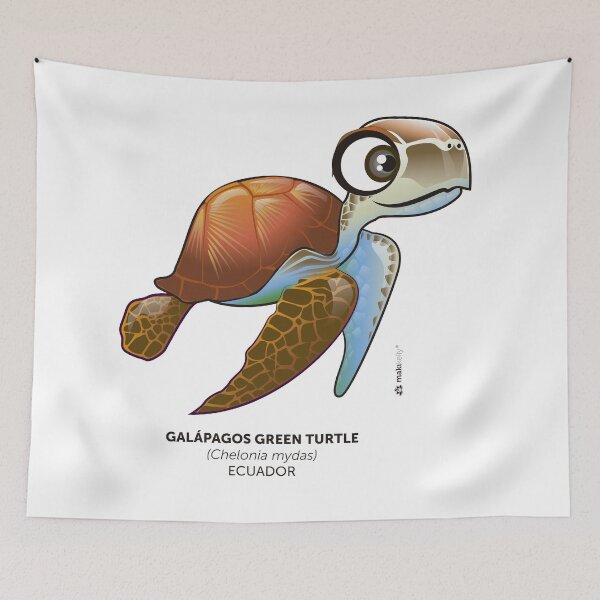 Item preview, Galapagos Green Turtle designed and sold by makikelly.