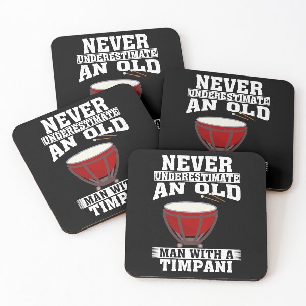 Item preview, Never Underestimate an Old Man with A Timpani designed and sold by CosmoKitsch.