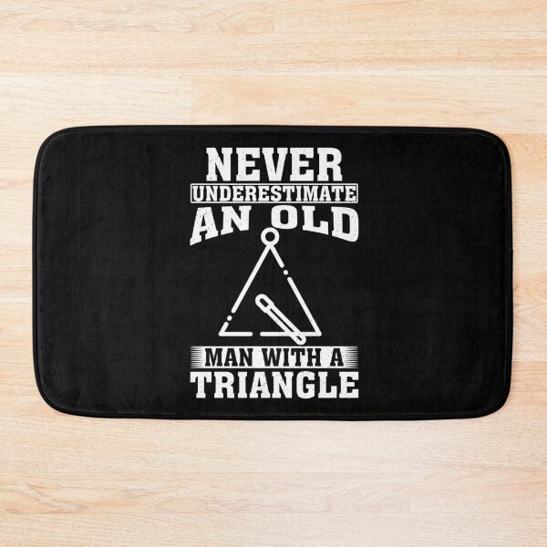 Item preview, Never Underestimate an Old Man with A triangle designed and sold by CosmoKitsch.