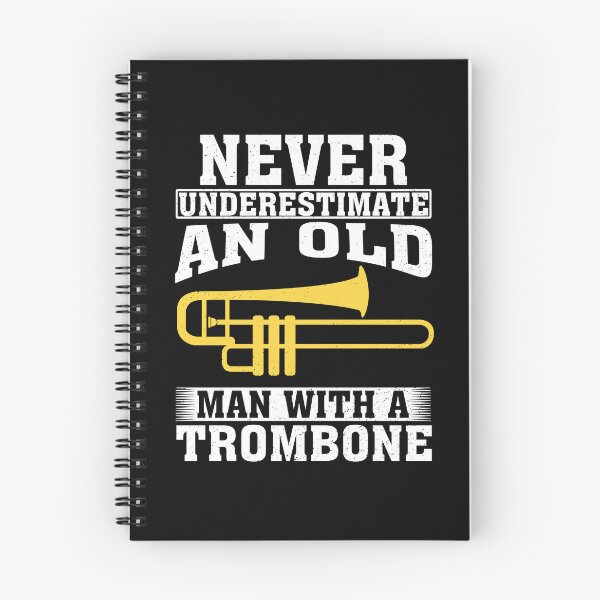 Item preview, Never Underestimate an Old Man with A Trombone designed and sold by CosmoKitsch.