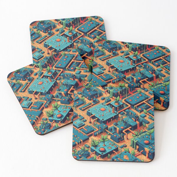 Item preview, Motherboard Floods Natures River of Code  designed and sold by FooryFootPrint.