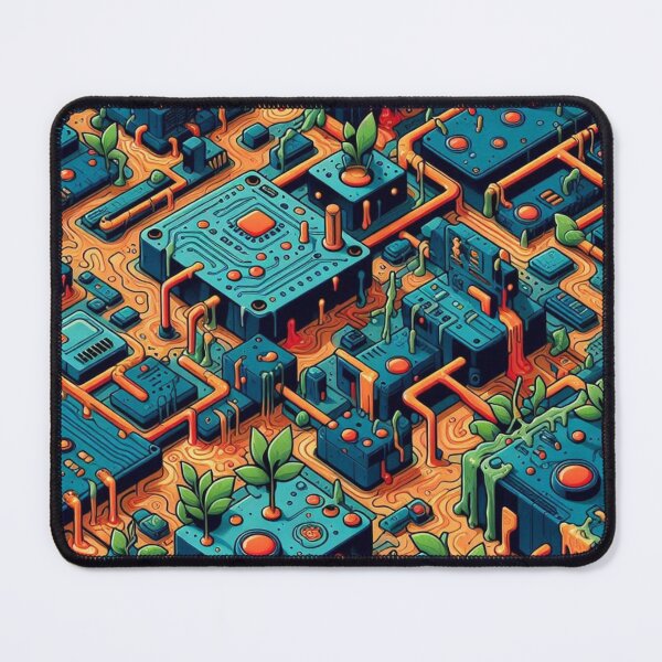 Item preview, Motherboard Floods Natures River of Code  designed and sold by FooryFootPrint.