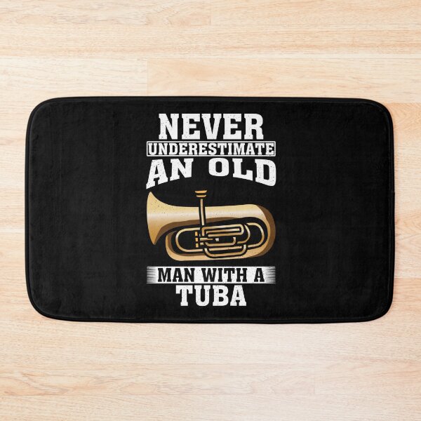 Item preview, Never Underestimate an Old Man with A Tuba designed and sold by CosmoKitsch.
