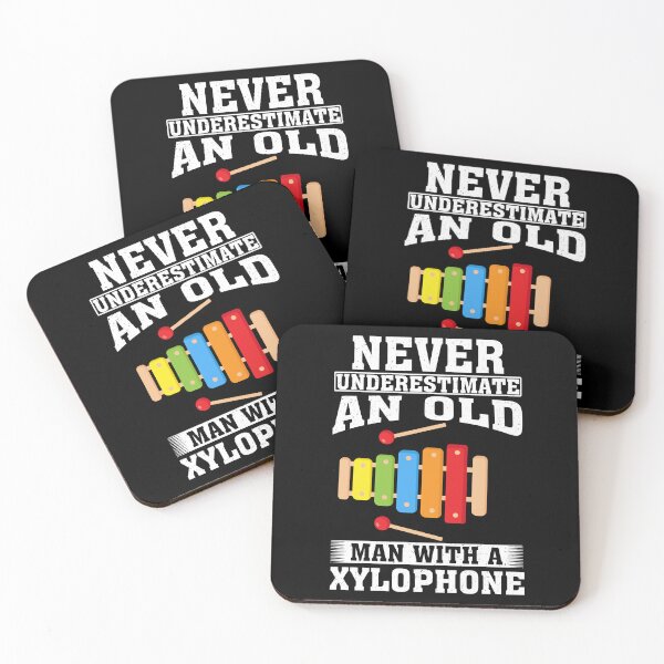 Item preview, Never Underestimate an Old Man with A Xylophone designed and sold by CosmoKitsch.