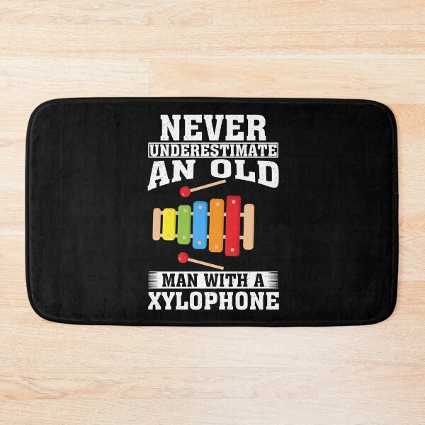 Item preview, Never Underestimate an Old Man with A Xylophone designed and sold by CosmoKitsch.