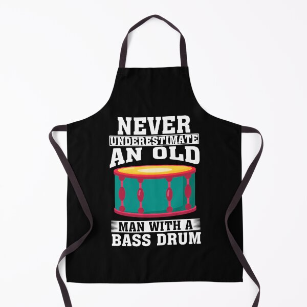 Item preview, Never Underestimate an Old Man with A Bass drum designed and sold by CosmoKitsch.