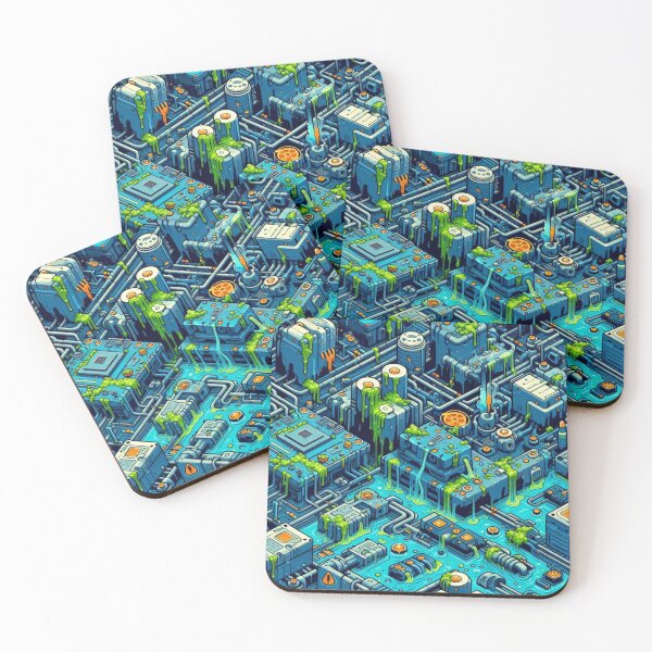 Item preview, Motherboard Liquid Data Lake of Toxic Waste designed and sold by FooryFootPrint.