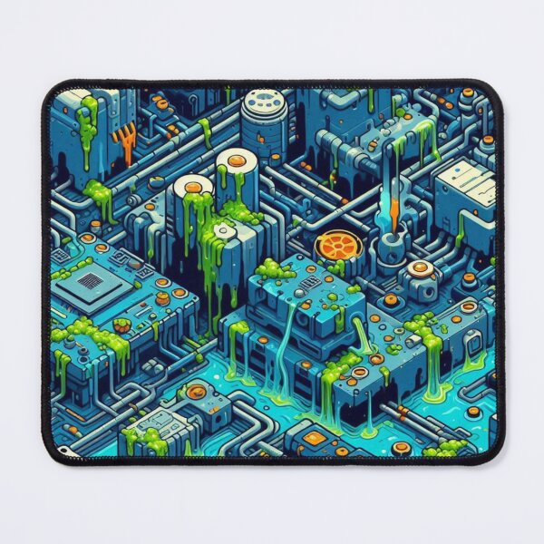 Item preview, Motherboard Liquid Data Lake of Toxic Waste designed and sold by FooryFootPrint.