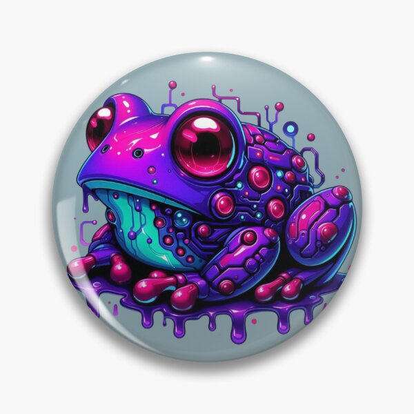 Item preview, Bubblegum Frog Oozing Digital Love designed and sold by FooryFootPrint.