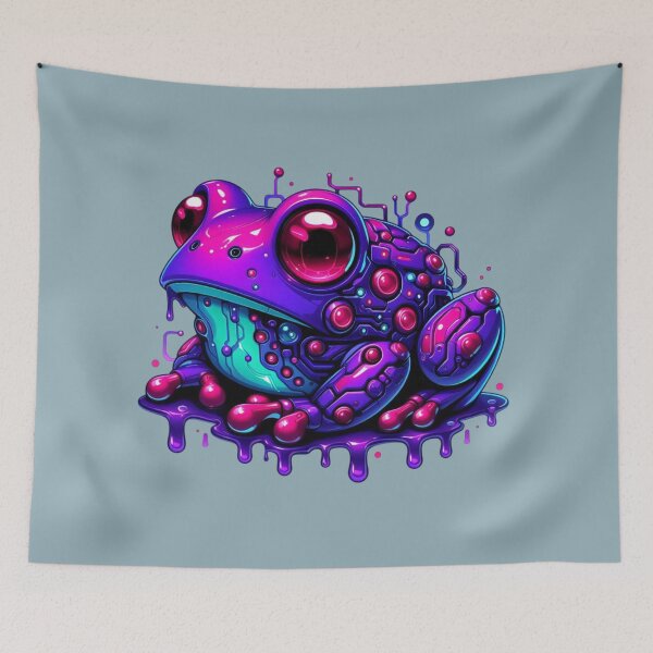 Item preview, Bubblegum Frog Oozing Digital Love designed and sold by FooryFootPrint.