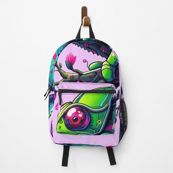 Item preview, Cyberpunk Chameleon Pondering Perched on Branch of Information designed and sold by FooryFootPrint.