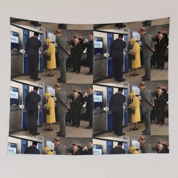 Item preview, Queen Elizabeth takes the subway designed and sold by KNBS.