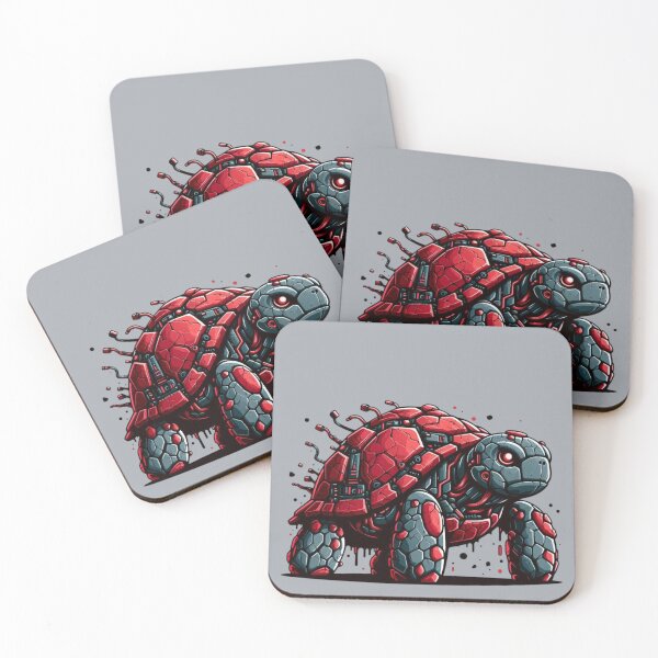 Item preview, Crimson Stone Tortoise Stands Guard designed and sold by FooryFootPrint.