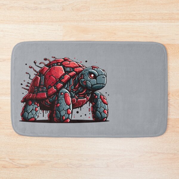 Item preview, Crimson Stone Tortoise Stands Guard designed and sold by FooryFootPrint.