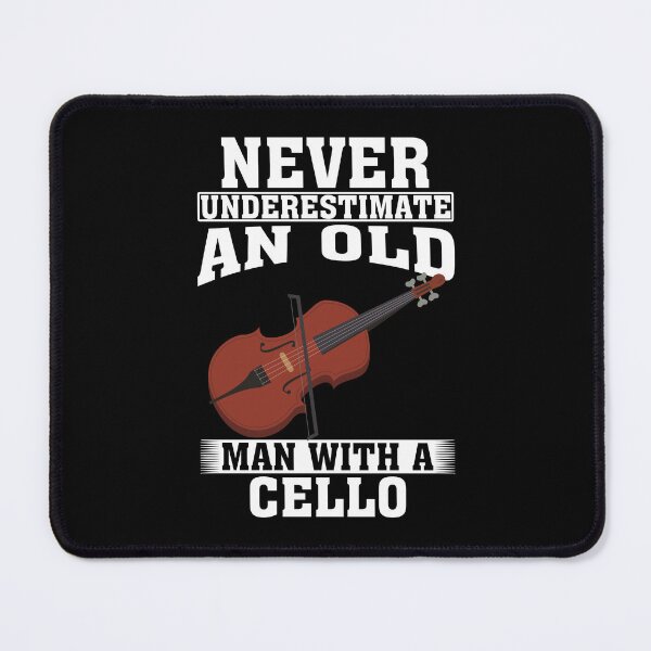 Item preview, Never Underestimate an Old Man with A Cello designed and sold by CosmoKitsch.