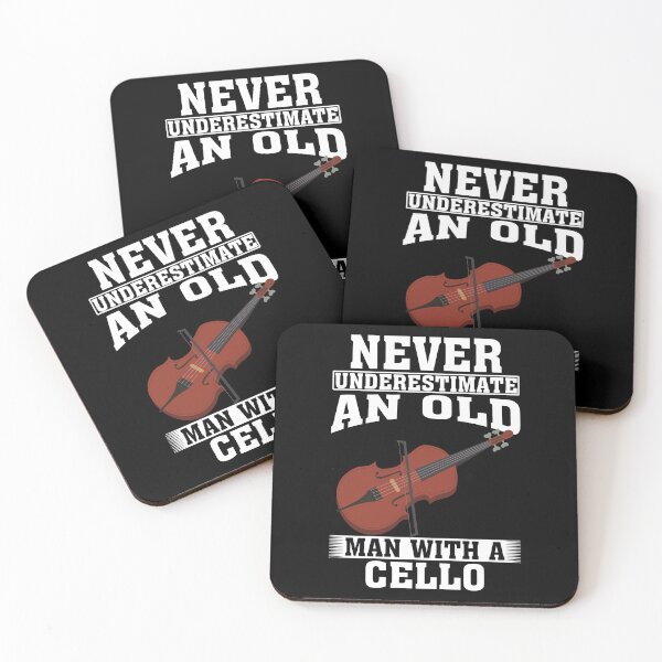 Item preview, Never Underestimate an Old Man with A Cello designed and sold by CosmoKitsch.
