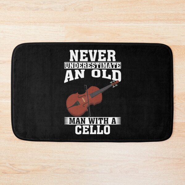 Item preview, Never Underestimate an Old Man with A Cello designed and sold by CosmoKitsch.
