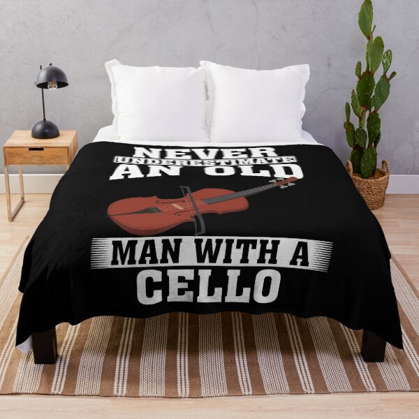 Item preview, Never Underestimate an Old Man with A Cello designed and sold by CosmoKitsch.
