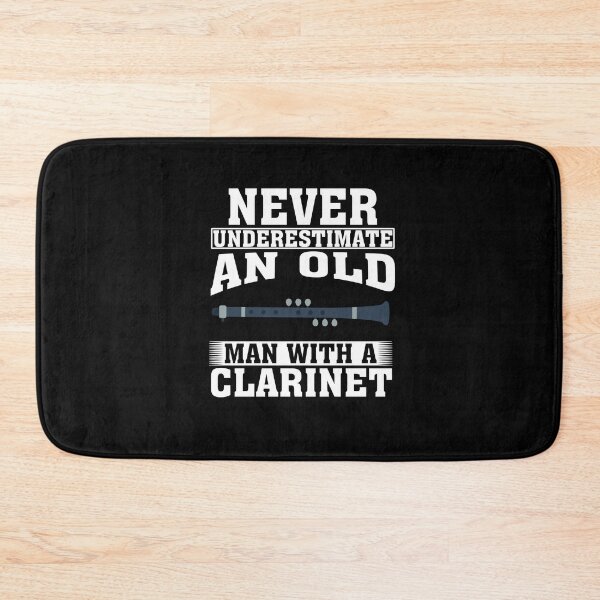 Item preview, Never Underestimate an Old Man with A Clarinet designed and sold by CosmoKitsch.