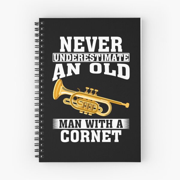 Item preview, Never Underestimate an Old Man with A Cornet designed and sold by CosmoKitsch.