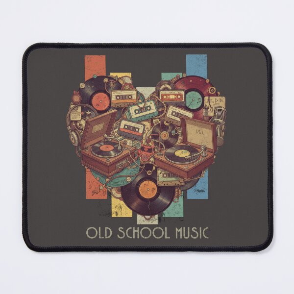 Item preview, Old-School Music Heart Collage designed and sold by Nacho Average Designs.