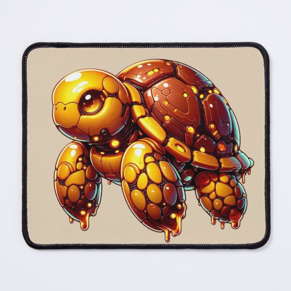 Item preview, Golden Cyberpunk Baby Turtle Oozing Toxic Honey designed and sold by FooryFootPrint.
