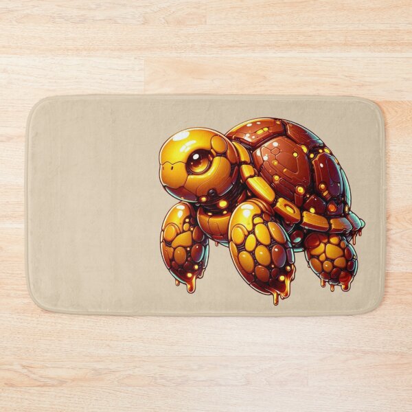 Item preview, Golden Cyberpunk Baby Turtle Oozing Toxic Honey designed and sold by FooryFootPrint.