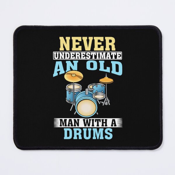 Item preview, Never Underestimate an Old Man with A Drums designed and sold by CosmoKitsch.