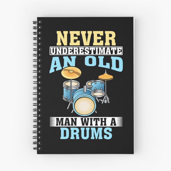 Item preview, Never Underestimate an Old Man with A Drums designed and sold by CosmoKitsch.