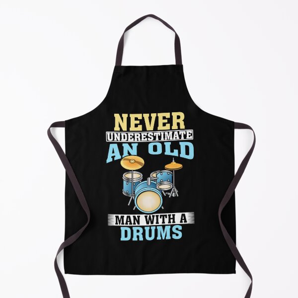 Item preview, Never Underestimate an Old Man with A Drums designed and sold by CosmoKitsch.