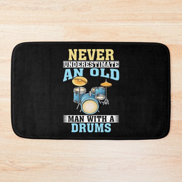 Item preview, Never Underestimate an Old Man with A Drums designed and sold by CosmoKitsch.