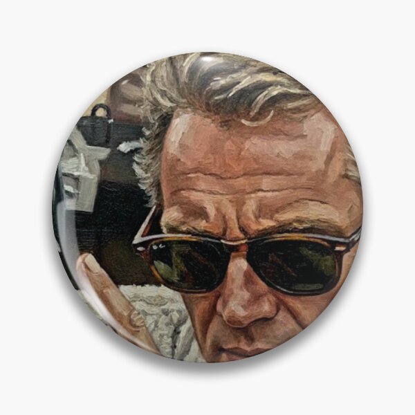 Item preview, The King of Cool – Steve McQueen Expressive Oil Portrait designed and sold by Art's Diner.