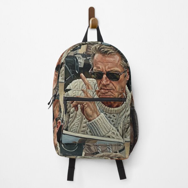 Item preview, The King of Cool – Steve McQueen Expressive Oil Portrait designed and sold by Art's Diner.