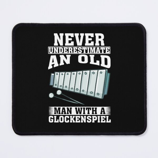 Item preview, Never Underestimate an Old Man with A Glockenspiel designed and sold by CosmoKitsch.