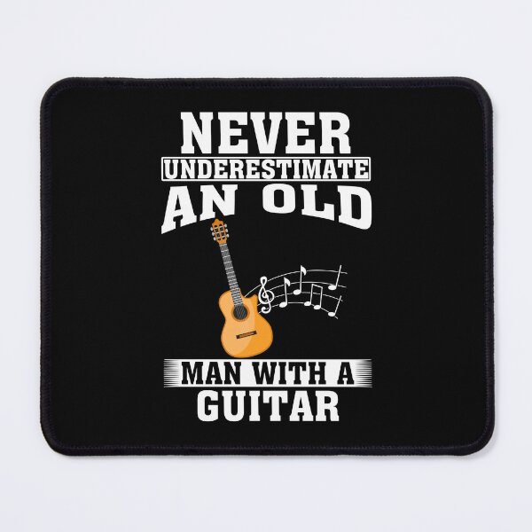 Item preview, Never Underestimate an Old Man with A Guitar designed and sold by CosmoKitsch.