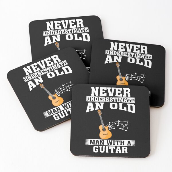 Item preview, Never Underestimate an Old Man with A Guitar designed and sold by CosmoKitsch.