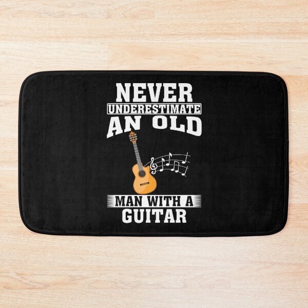 Item preview, Never Underestimate an Old Man with A Guitar designed and sold by CosmoKitsch.