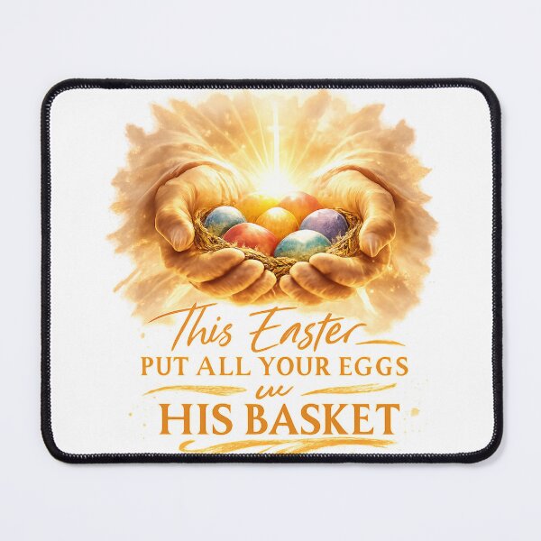 Item preview, This Easter Put ALL Your Eggs in His Basket designed and sold by Teez2Plz.