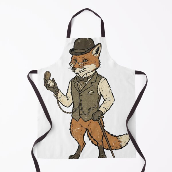 Item preview, Dapper Fox Gentleman with Pocket Watch designed and sold by pictranoosa.