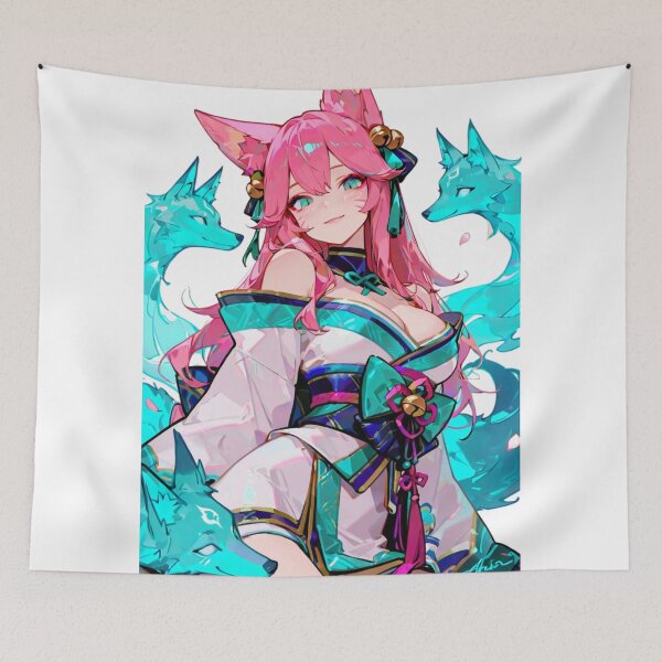 Item preview, Ahri Spirit Foxes League Of Legends designed and sold by KomiArts.