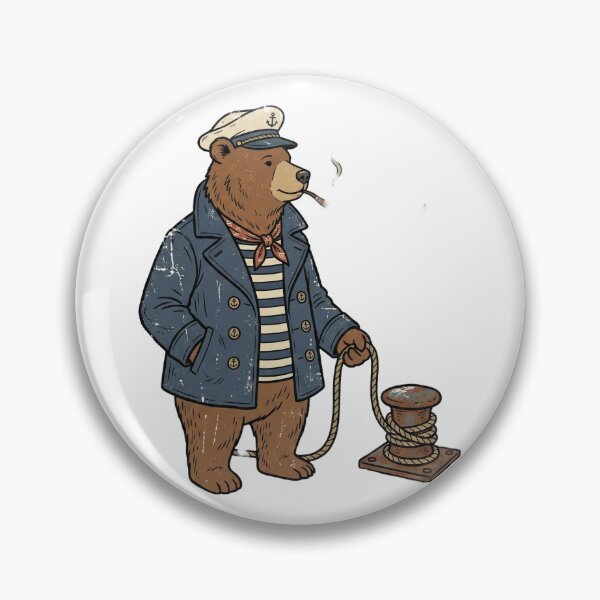 Item preview, Sailor Bear at the Harbor Dock designed and sold by pictranoosa.