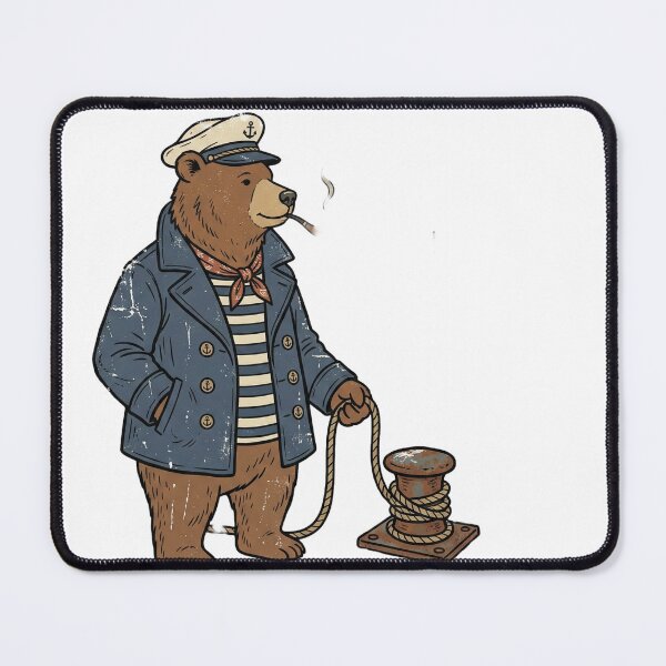 Item preview, Sailor Bear at the Harbor Dock designed and sold by pictranoosa.
