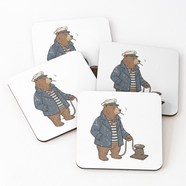 Item preview, Sailor Bear at the Harbor Dock designed and sold by pictranoosa.