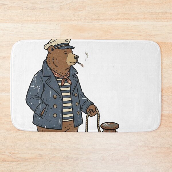 Item preview, Sailor Bear at the Harbor Dock designed and sold by pictranoosa.