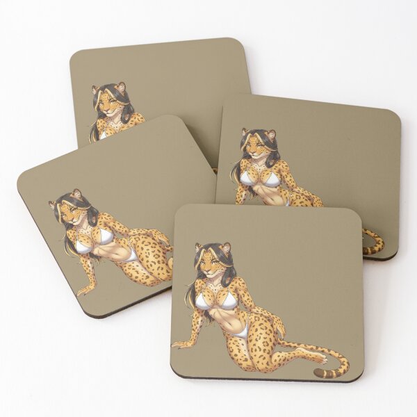 Artikelvorschau, Am Pool – Weibliche Leopardin (Furry Fursona) entworfen und verkauft von FooryFootPrint.