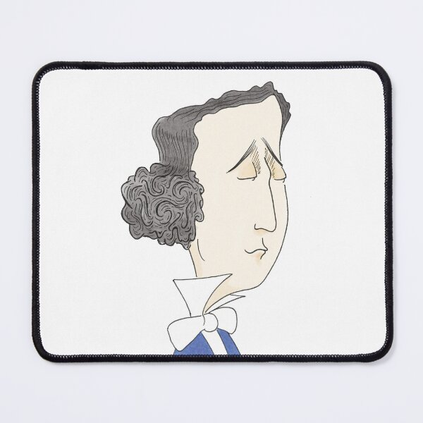 Item preview, Lewis Carroll vintage caricature portrait illustration for literature lovers designed and sold by RickE.