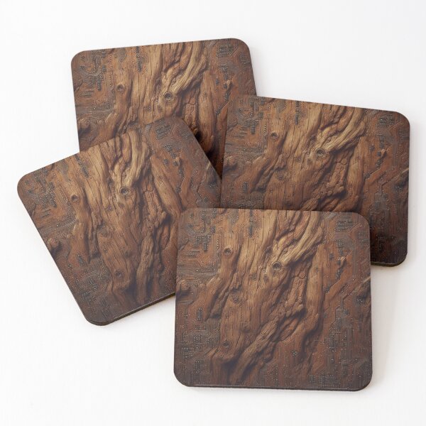 Item preview, Digital Woodgrain Circuits Exposed designed and sold by FooryFootPrint.